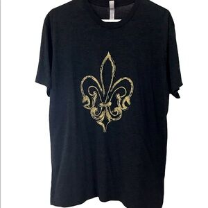 Fleurty Girl Flur de Lis T shirt*L*